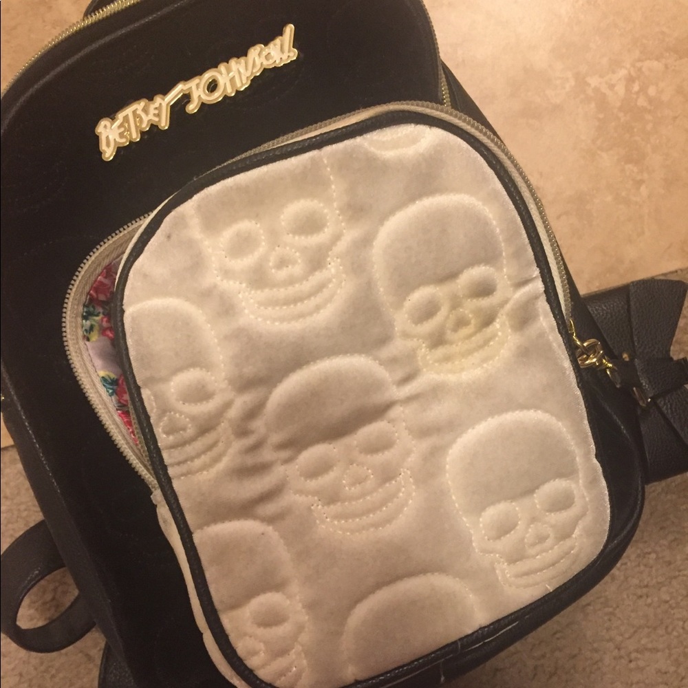 Betsey Johnson style backpack purse